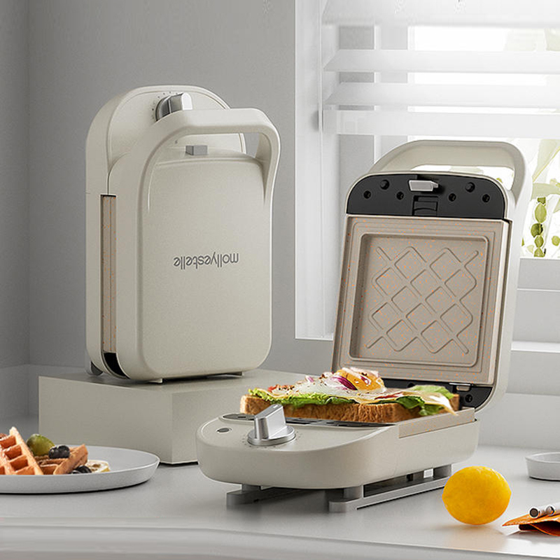 Sandwich Press Grill - 600W Electric Sandwich Maker Waffle Maker