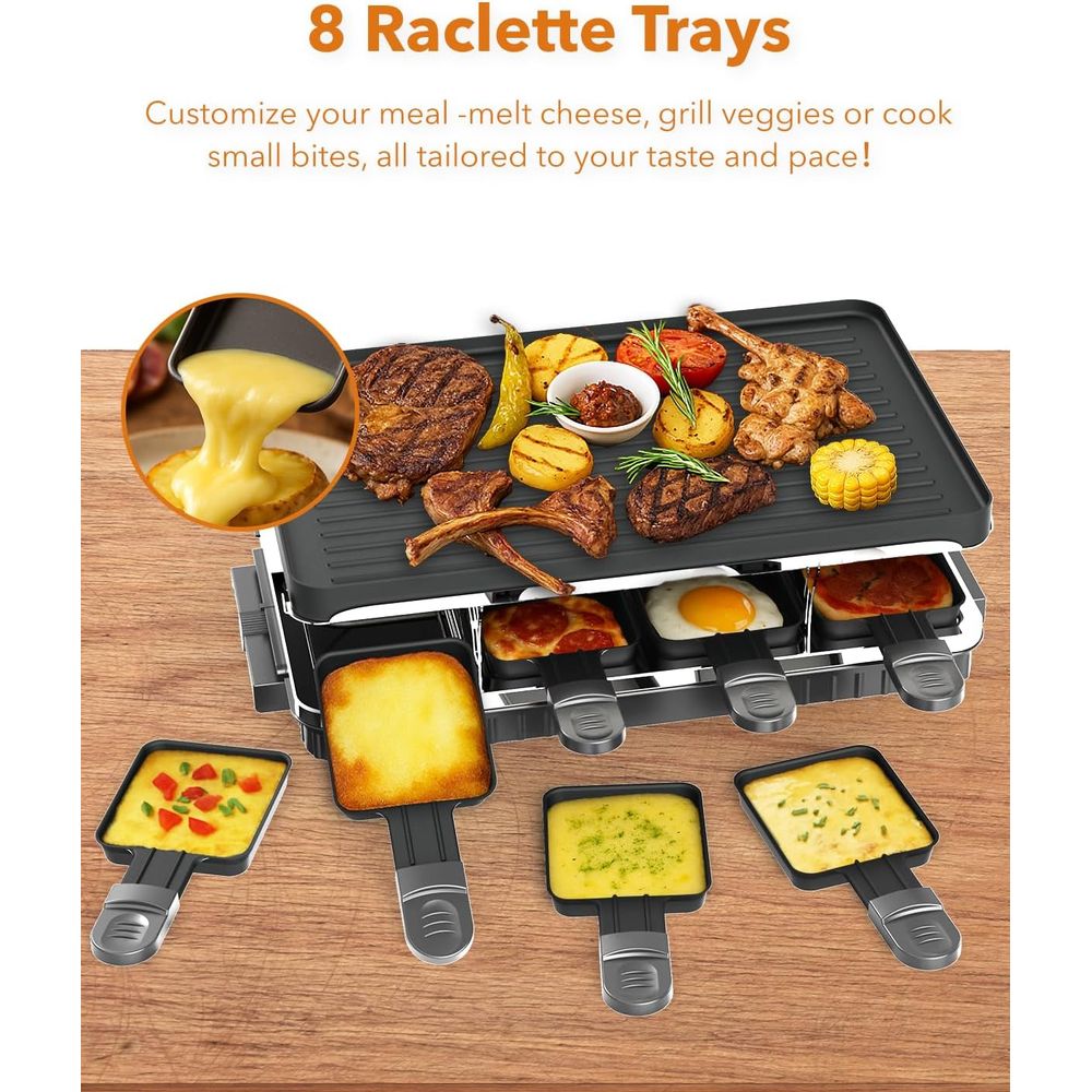 Raclette Table Grill, 2-in-1 K - Raclette Grill Table review and price