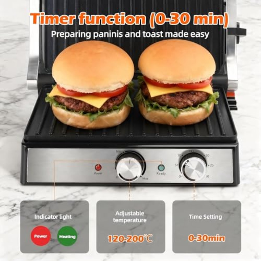 Panini Press Sandwich Maker wi - Sandwich Press Grill review and price
