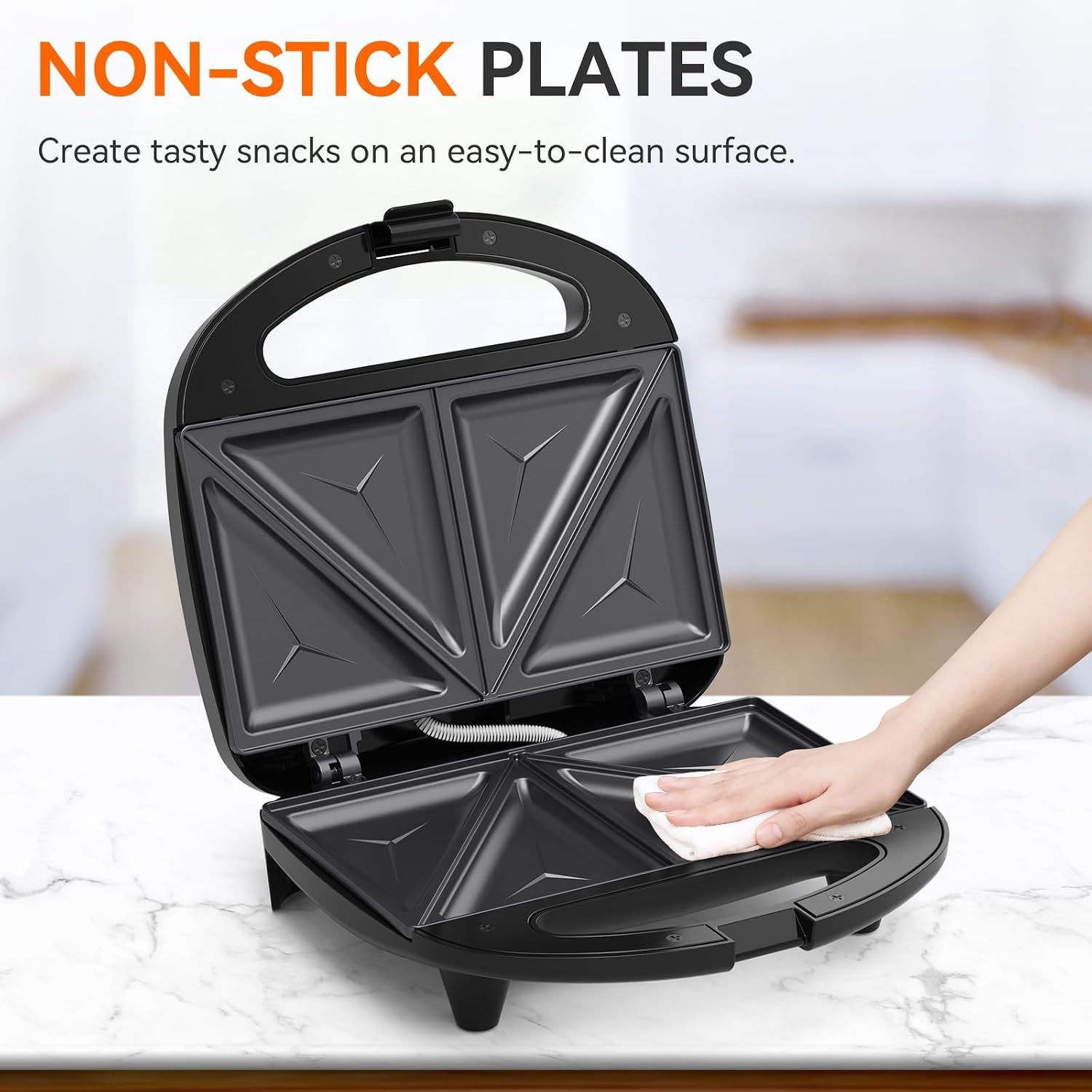 Sandwich Maker, 2-Slice Grille - Sandwich Press Grill review and price
