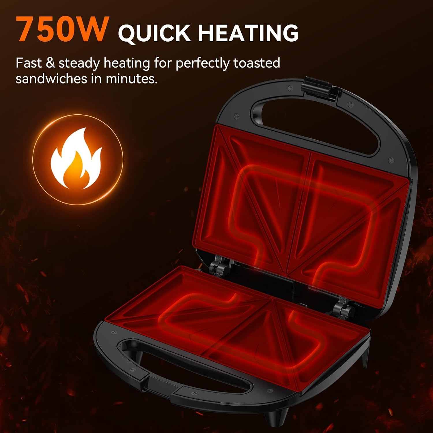 Sandwich Maker, 2-Slice Grille - Sandwich Press Grill review and price
