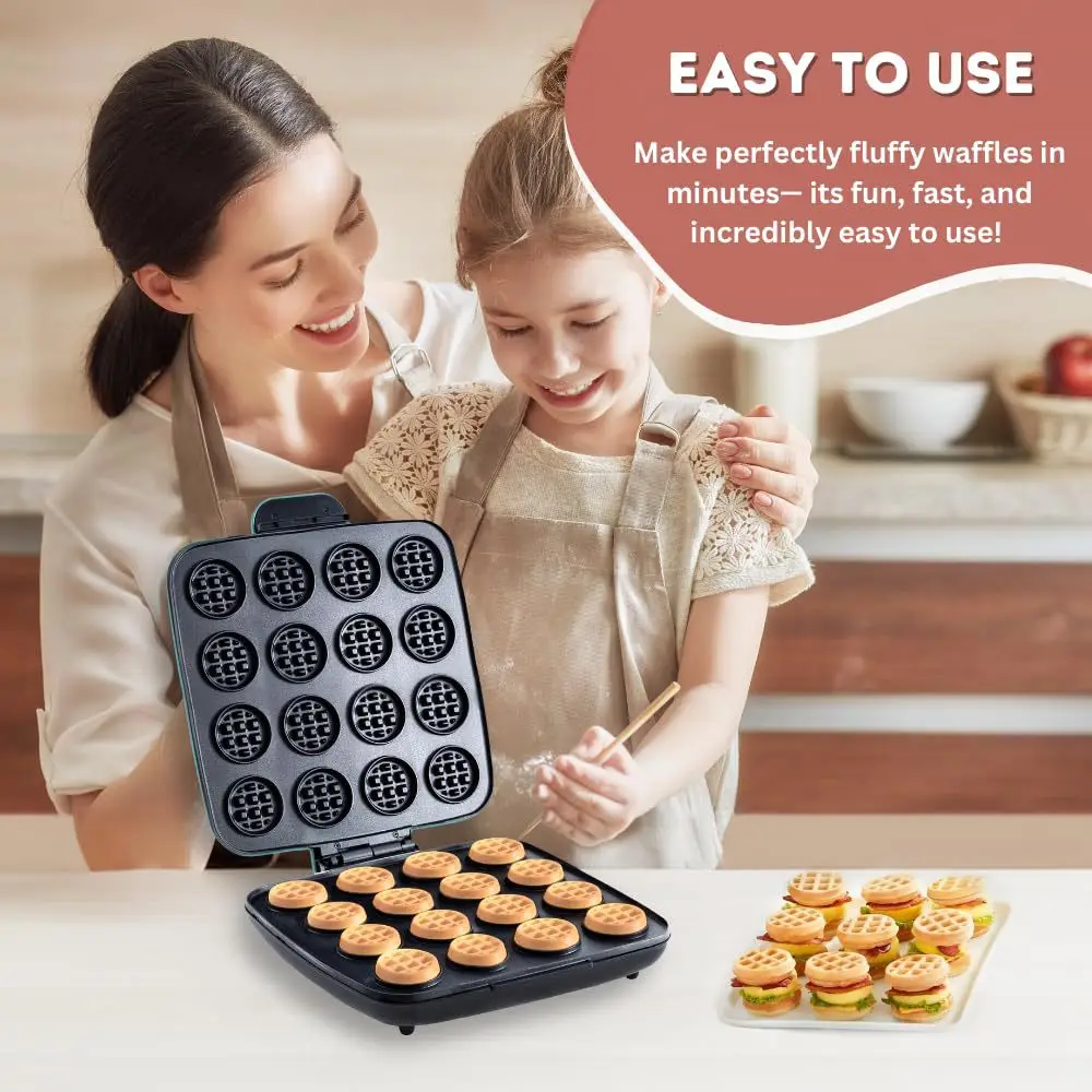16-Hole Waffle Maker, Quick He - Sandwich Press Grill review and price