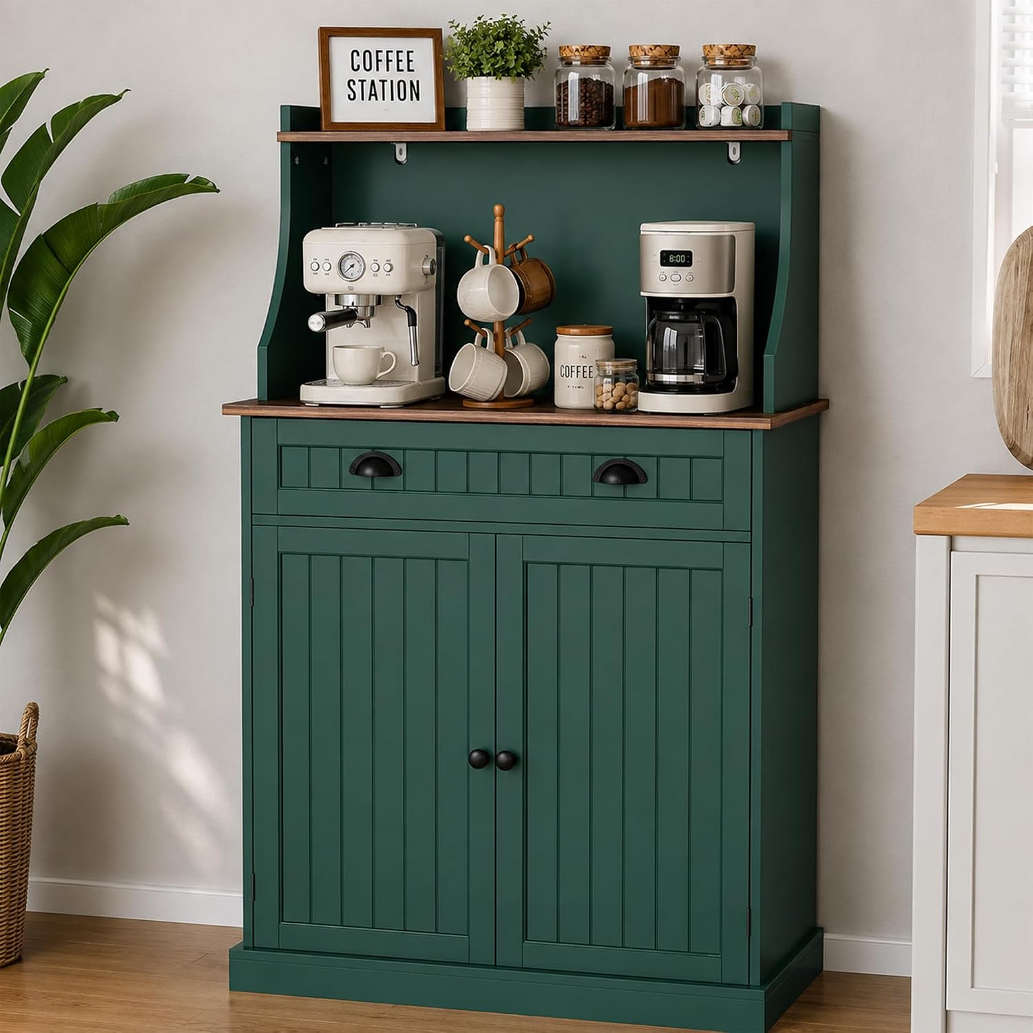 Farmhouse‑Style Green Microwav - Kitchen Appliances Green review and price