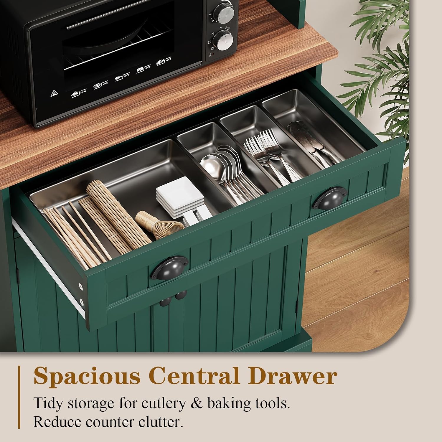 Farmhouse‑Style Green Microwav - Kitchen Appliances Green review and price