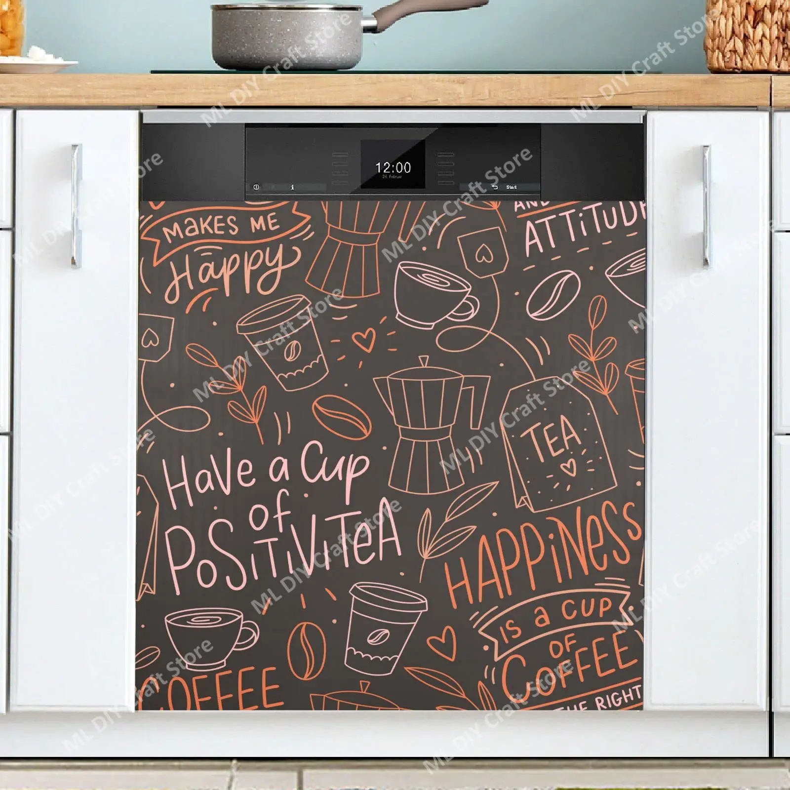 Retro Coffee Topics Cafe Desig - Kitchen Appliances Pictures review and price