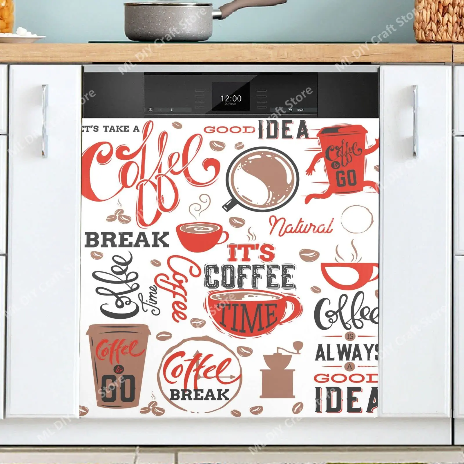 Retro Coffee Topics Cafe Desig - Kitchen Appliances Pictures review and price