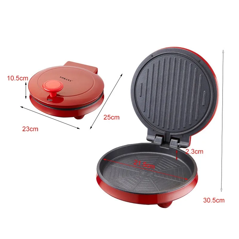 110V Electric Pizza Machine, D - Sandwich Press Grill review and price