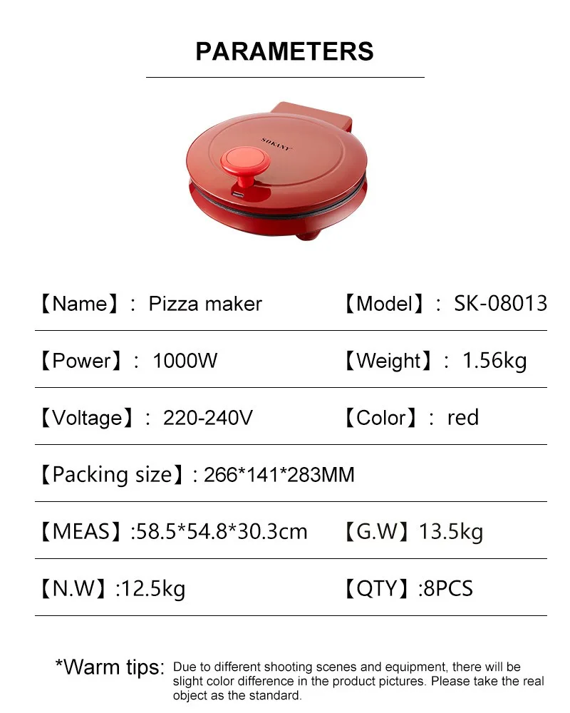 110V Electric Pizza Machine, D - Sandwich Press Grill review and price