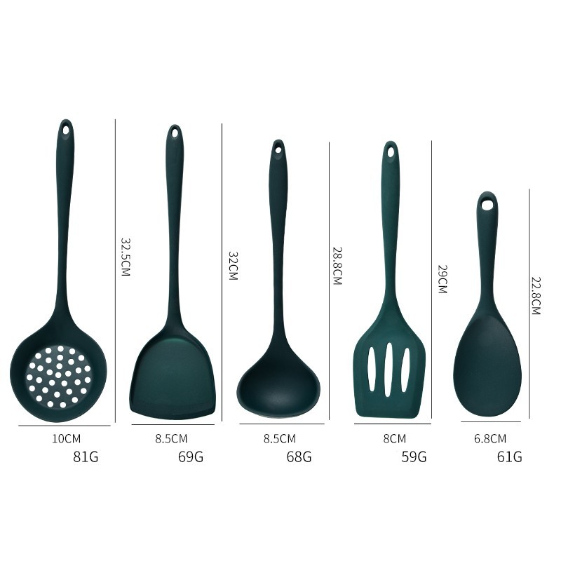 5Pcs Food Grade Silicone Kitch - Kitchen Appliances Green review and price