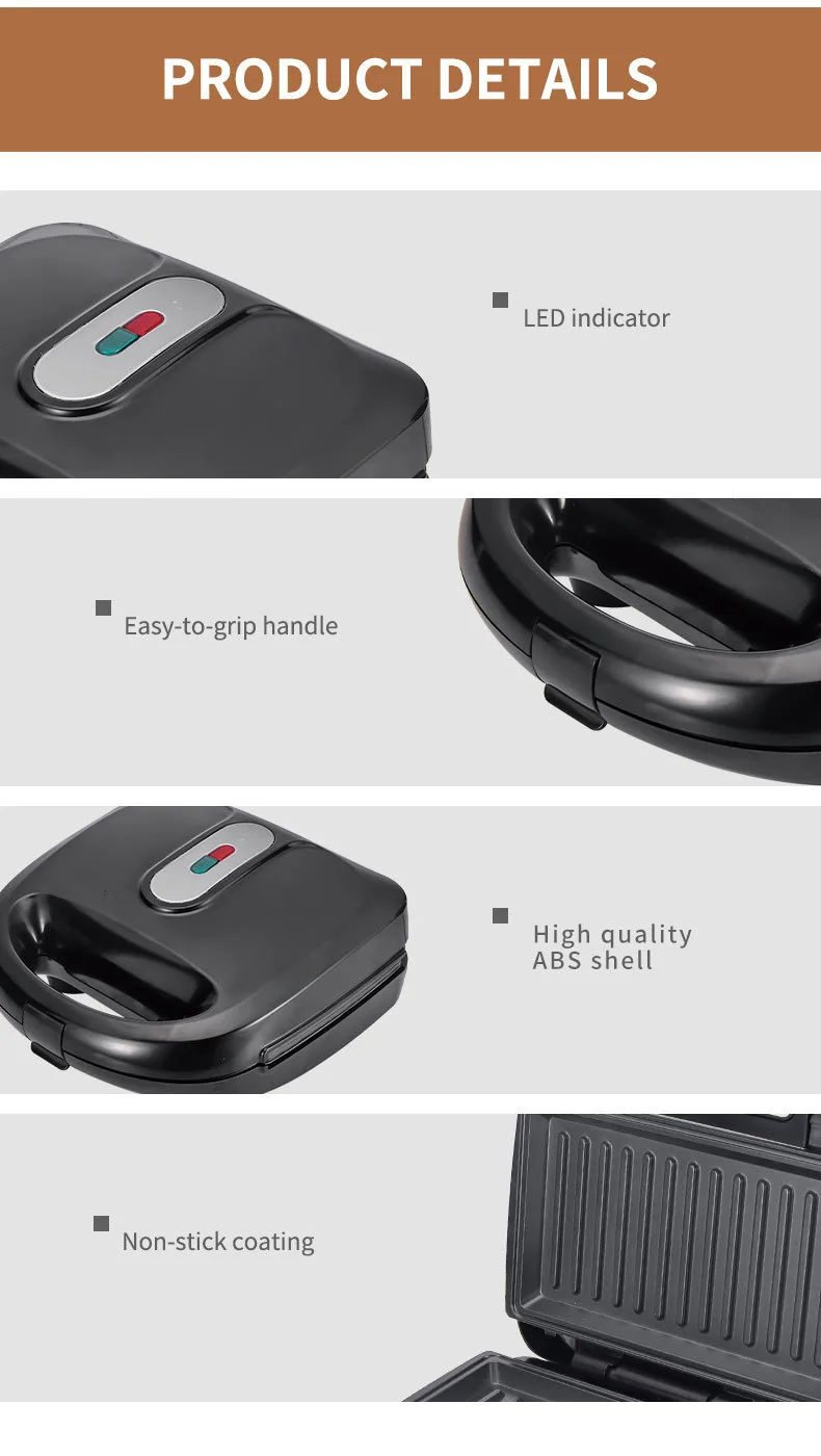220/110V Household Appliances  - Sandwich Press Grill review and price