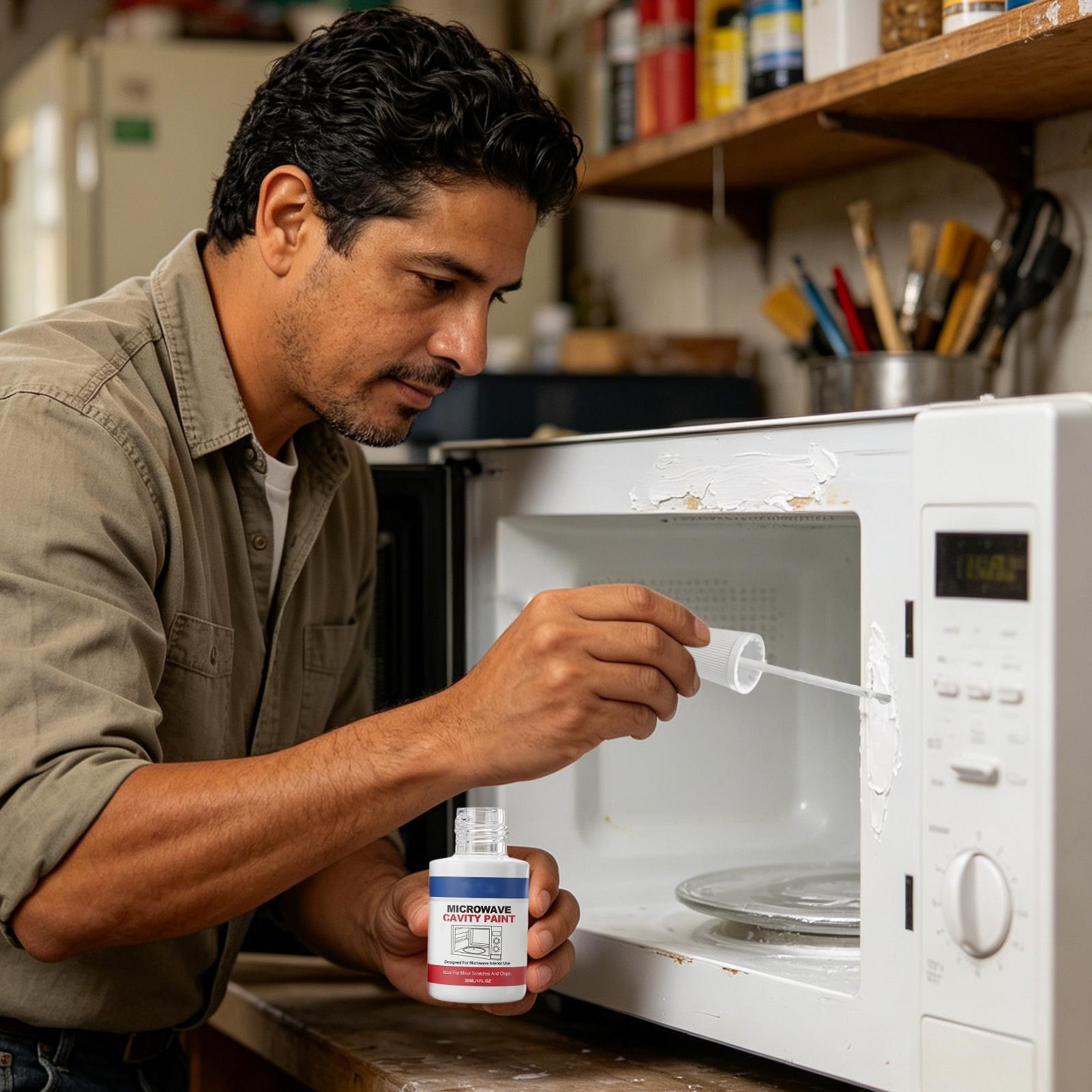 Microwave Interior Cavity Pain - Kitchen Appliances Repair review and price